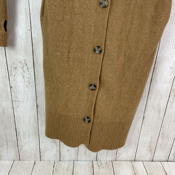 Everlane The Cozy Stretch Duster Cardigan Caramel Camel Tan Size XS - Picture 5 of 11